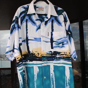 Platinum Fubu Shirt XXL 19107 Palm Tree Design